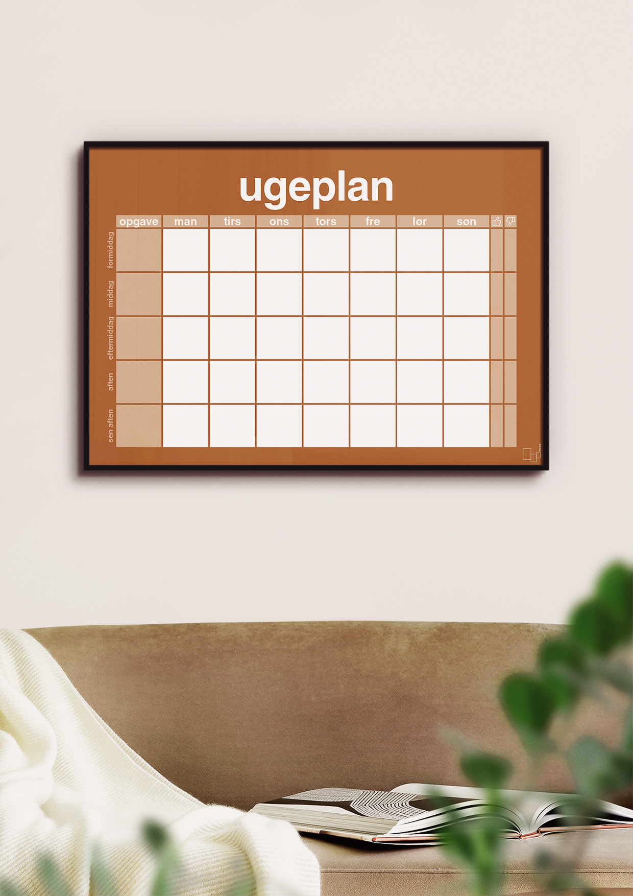 plakat: ugeplan horizontal opgaver - jade-Planer-A1two3