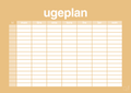 plakat: ugeplan horizontal timer detaljeret - charismatic-Planer-A1two3