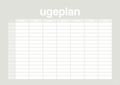 plakat: ugeplan horizontal timer detaljeret - painters white-Planer-A1two3