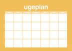 plakat: ugeplan horizontal generisk - honeycomb-Planer-A1two3