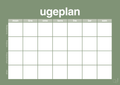 plakat: ugeplan horizontal generisk - jade-Planer-A1two3