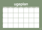 plakat: ugeplan horizontal generisk - jade-Planer-A1two3
