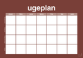 plakat: ugeplan horizontal generisk - red pepper-Planer-A1two3