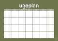 plakat: ugeplan horizontal generisk - secret meadow-Planer-A1two3