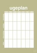 plakat: ugeplan vertical generisk - back to nature-Planer-A1two3