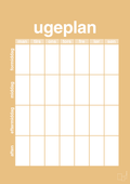 plakat: ugeplan vertical generisk - charismatic-Planer-A1two3