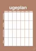 plakat: ugeplan vertical generisk - cider spice-Planer-A1two3