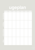 plakat: ugeplan vertical generisk - painters white-Planer-A1two3