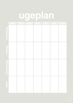 plakat: ugeplan vertical generisk - painters white-Planer-A1two3