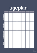 Ugeplan vertical generisk - petrol-Planer-A1two3