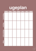 plakat: ugeplan vertical generisk - plum-Planer-A1two3