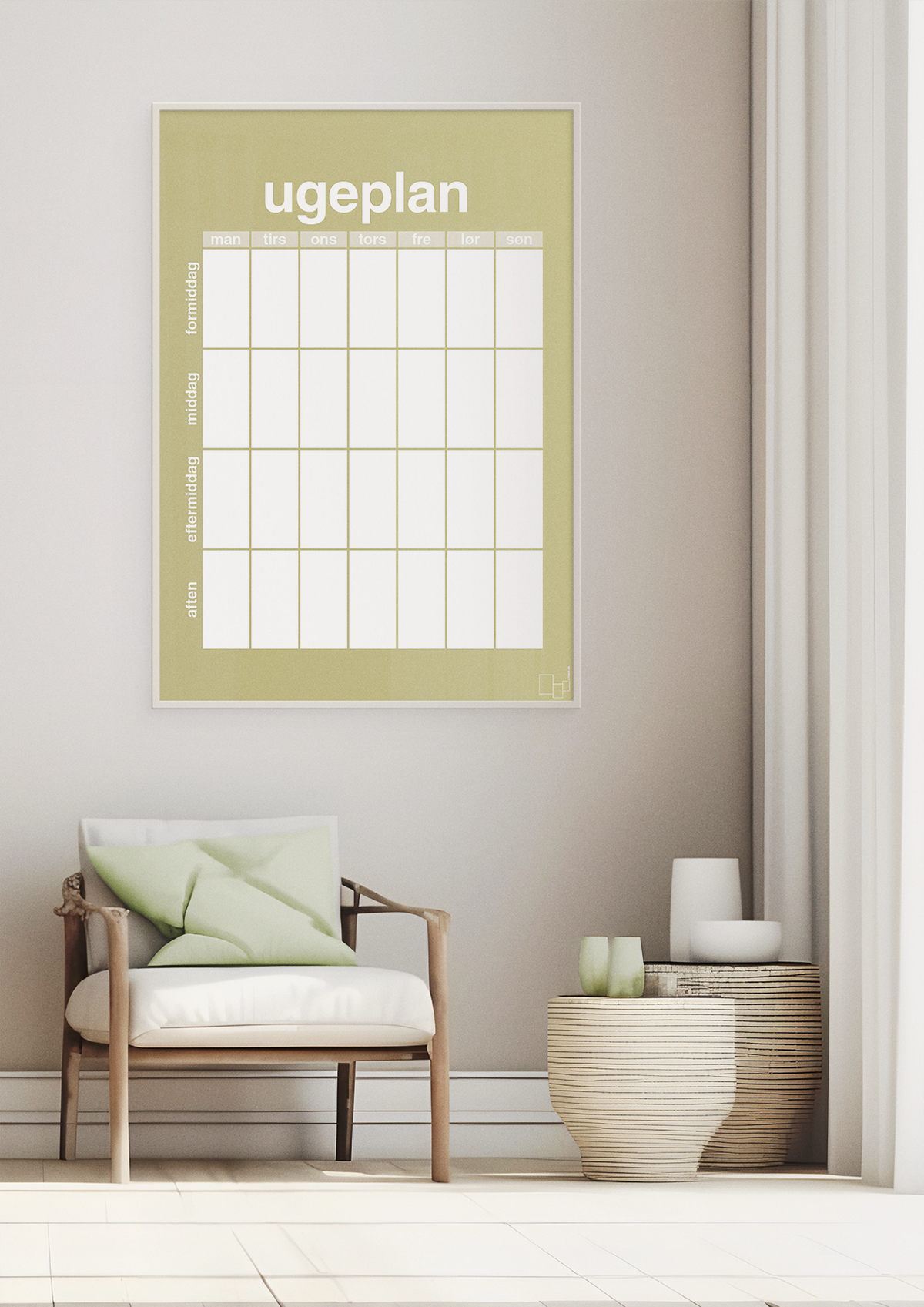 plakat: ugeplan vertical generisk - charismatic-Planer-A1two3