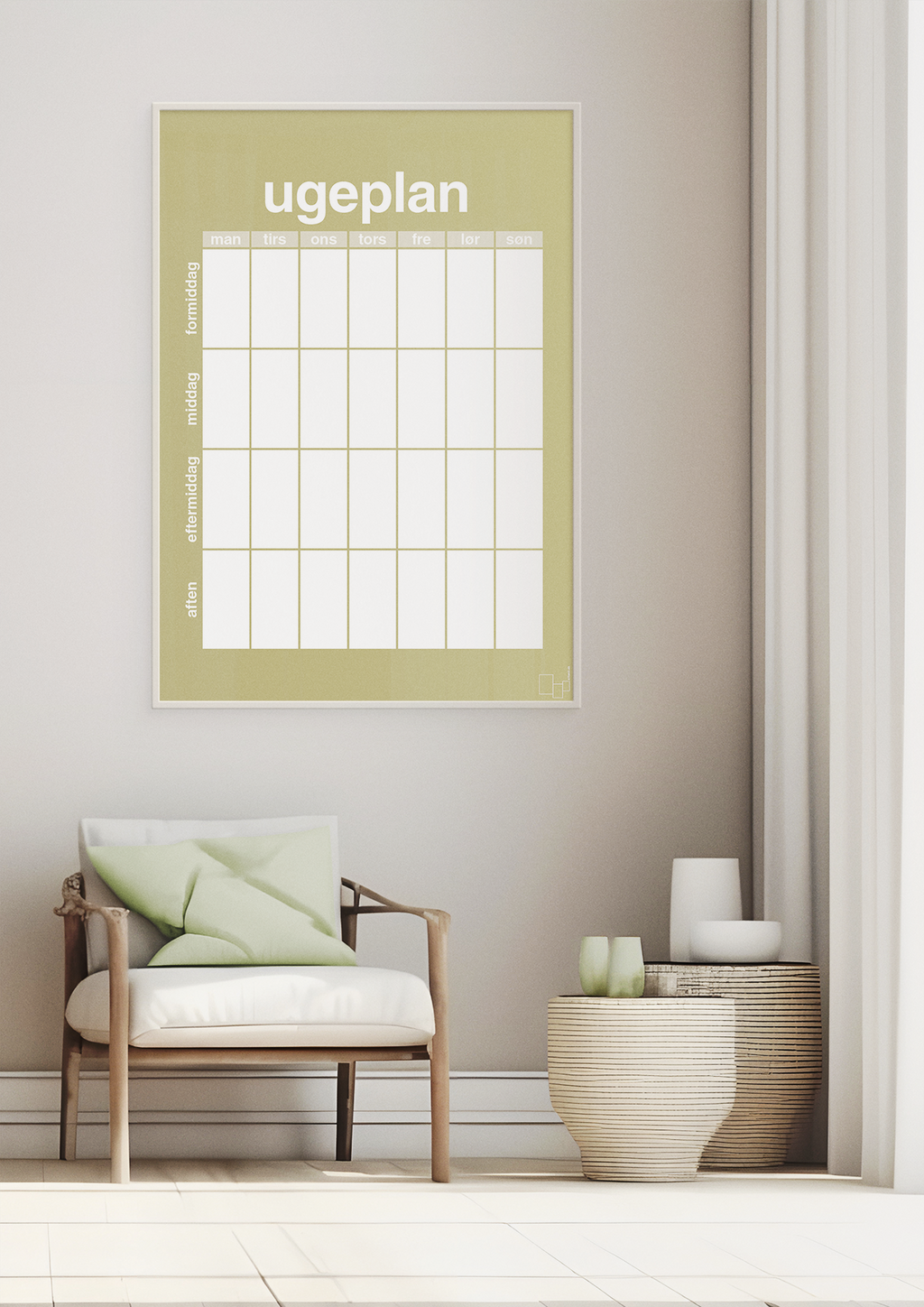 plakat: ugeplan vertical generisk - painters white-Planer-A1two3