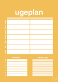 plakat: ugeplan til 2 personer - honeycomb-Planer-A1two3