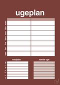 plakat: ugeplan til 2 personer - red pepper-Planer-A1two3