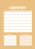 plakat: ugeplan til 1 person - charismatic-Planer-A1two3