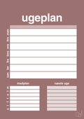 plakat: ugeplan til 1 person - plum-Planer-A1two3