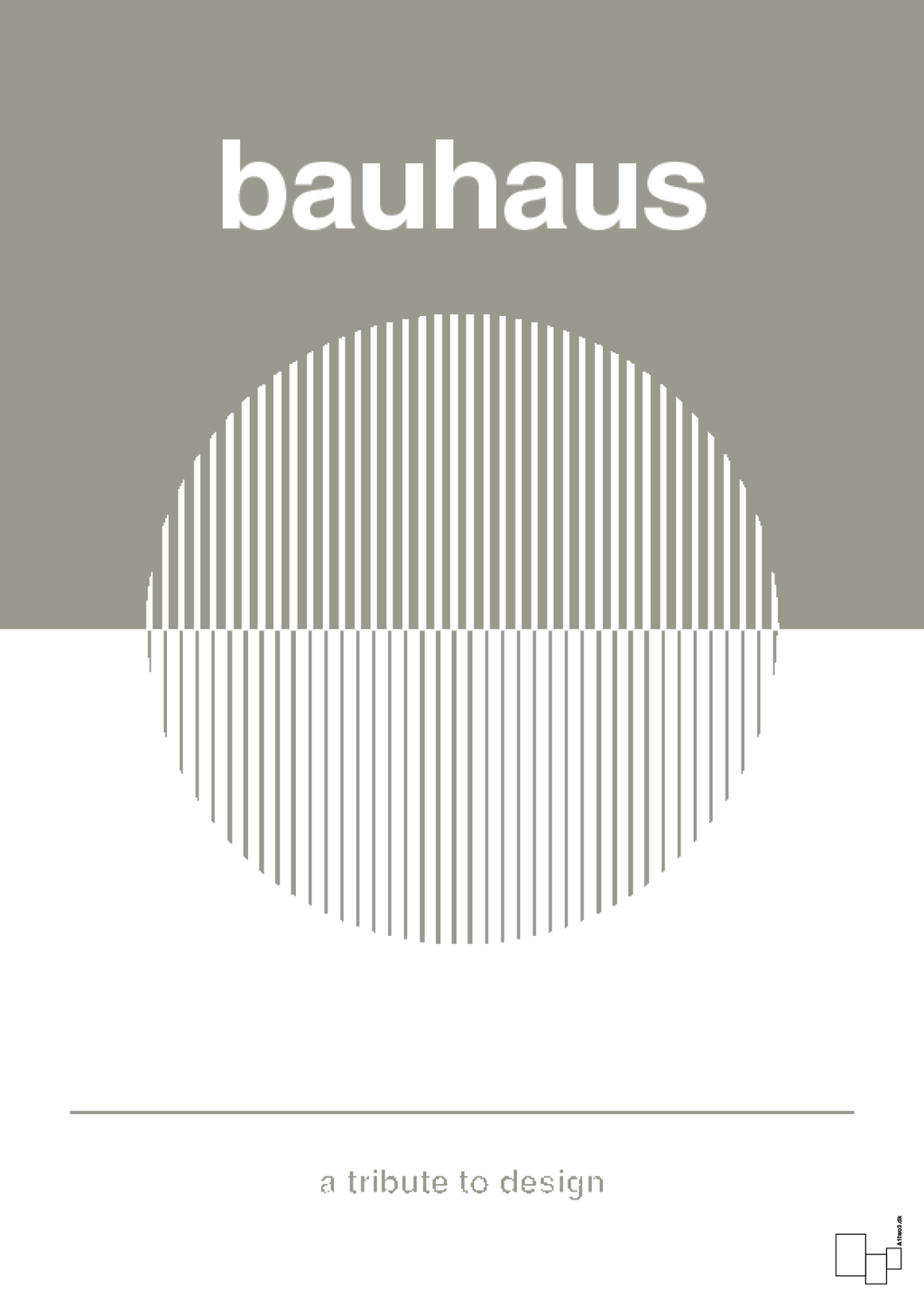 plakat: bauhaus #1 - battleship gray-bauhaus-A1two3