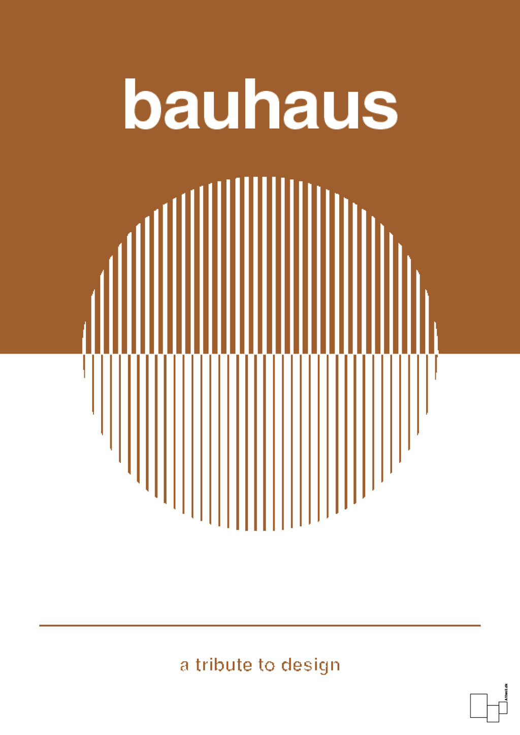 plakat: bauhaus #1 - cognac-bauhaus-A1two3
