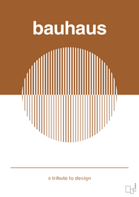 plakat: bauhaus #1 - cognac-bauhaus-A1two3