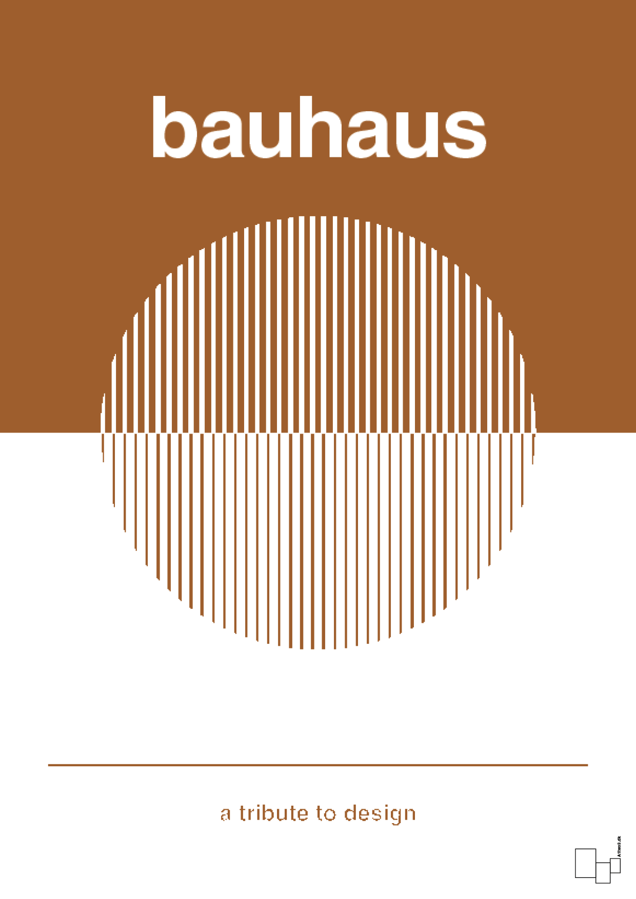 plakat: bauhaus #1 - cognac-bauhaus-A1two3