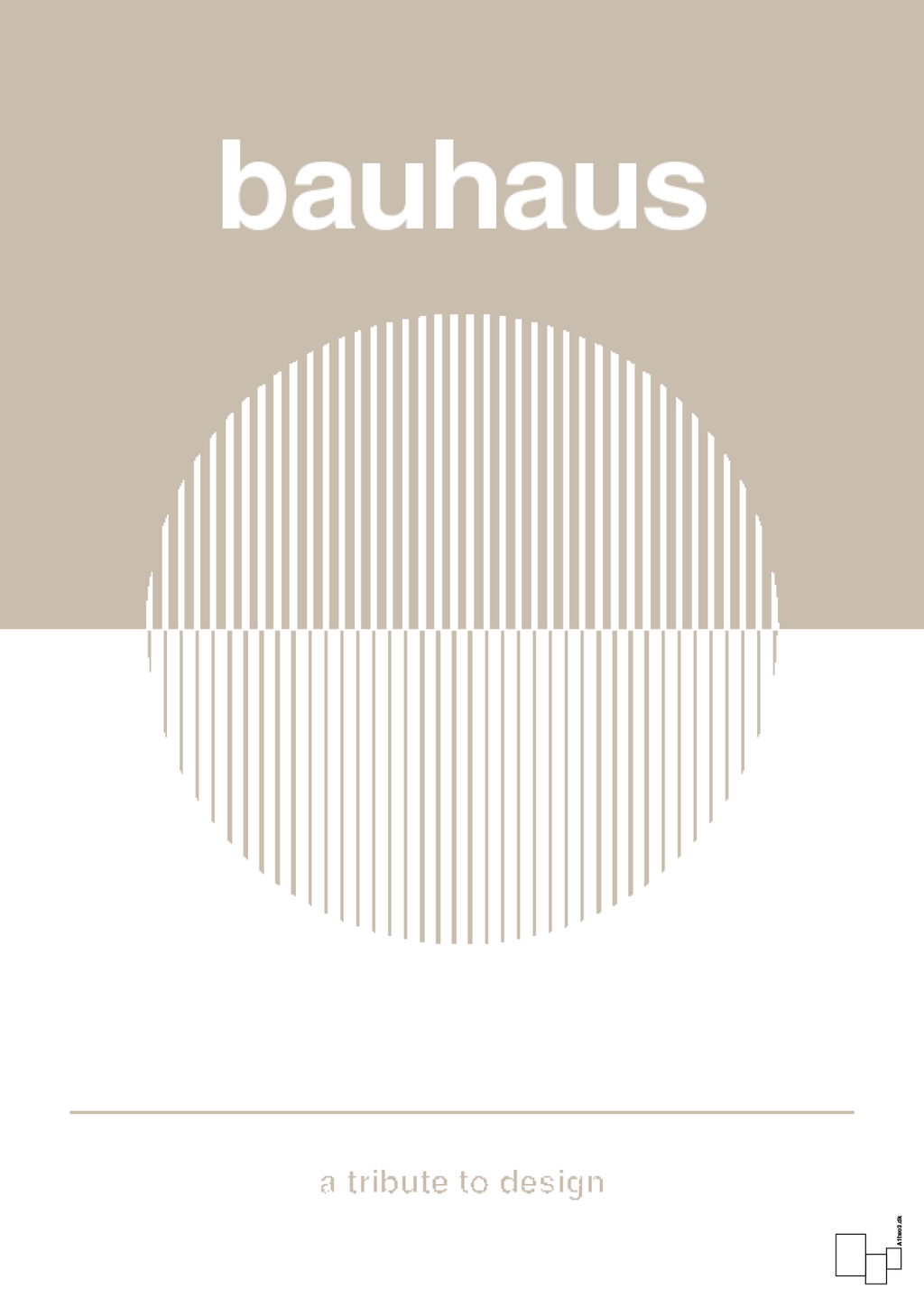 plakat: bauhaus #1 - creamy mushroom-bauhaus-A1two3