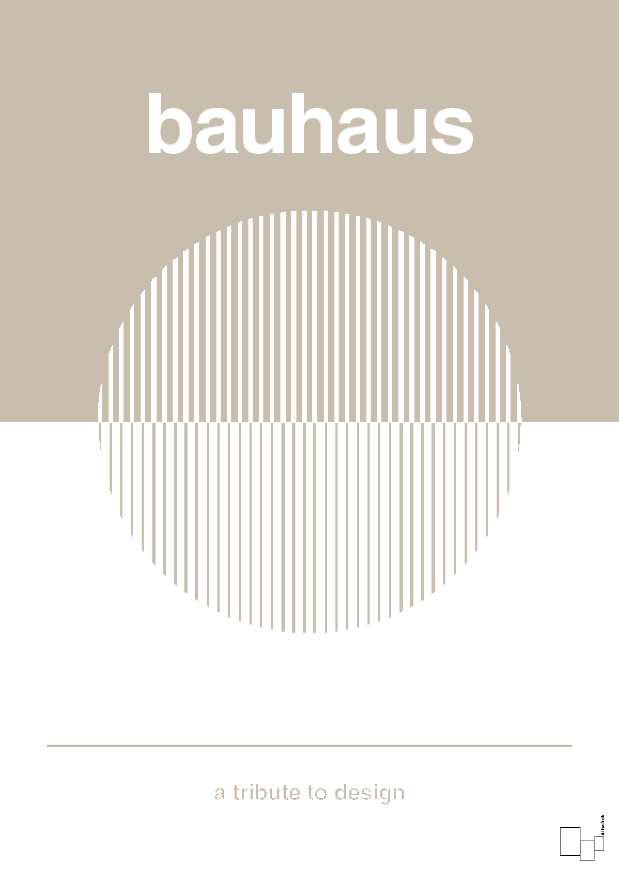 plakat: bauhaus #1 - creamy mushroom-bauhaus-A1two3