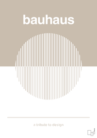 plakat: bauhaus #1 - creamy mushroom-bauhaus-A1two3