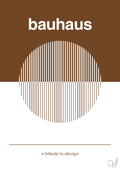 plakat: bauhaus #1 - dark brown-bauhaus-A1two3