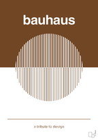 plakat: bauhaus #1 - dark brown-bauhaus-A1two3