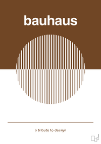 plakat: bauhaus #1 - dark brown-bauhaus-A1two3