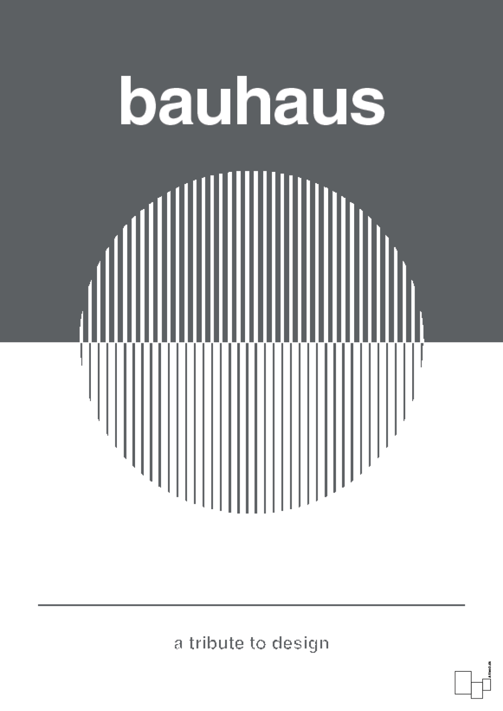 plakat: bauhaus #1 - graphic charcoal-bauhaus-A1two3