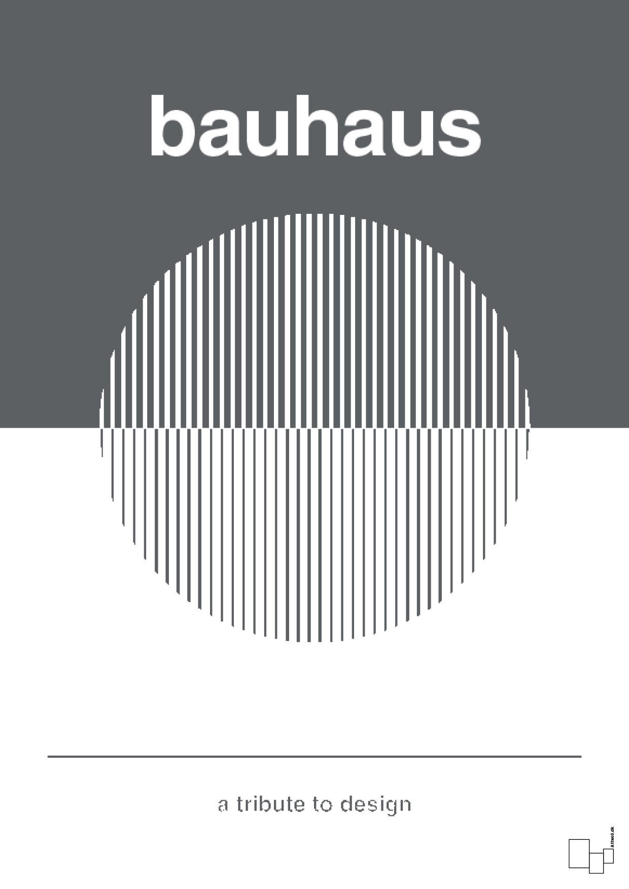 plakat: bauhaus #1 - graphic charcoal-bauhaus-A1two3