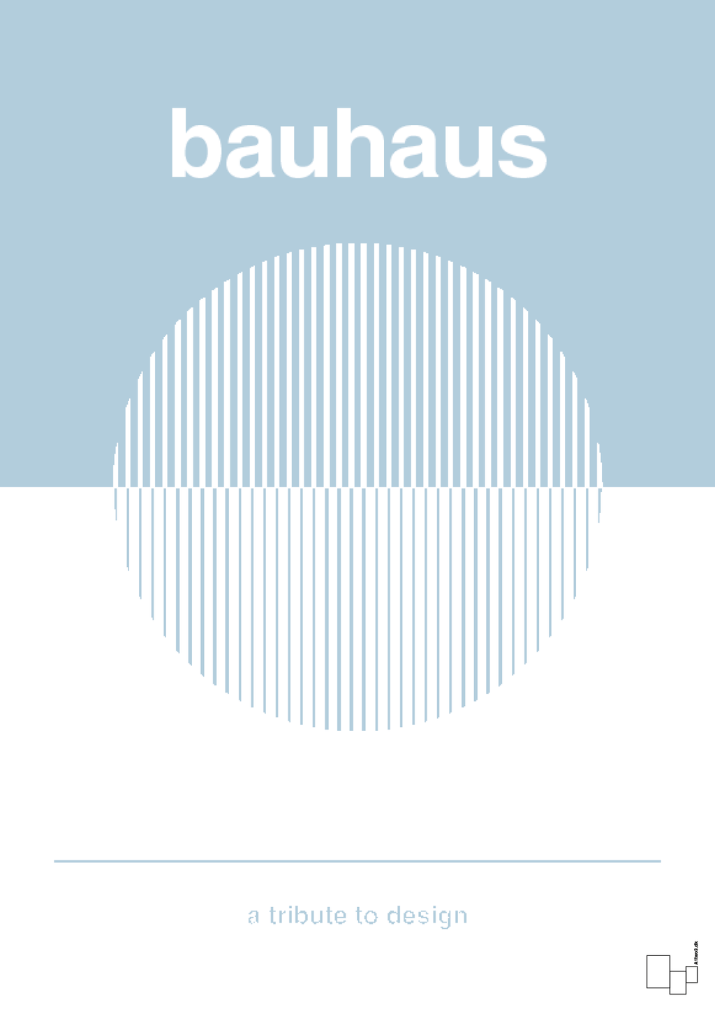plakat: bauhaus #1 - heavenly blue-bauhaus-A1two3