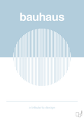 plakat: bauhaus #1 - heavenly blue-bauhaus-A1two3