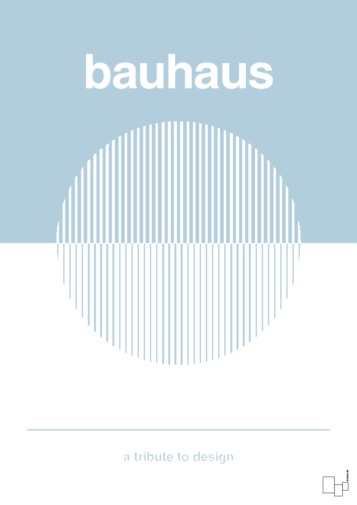 plakat: bauhaus #1 - heavenly blue-bauhaus-A1two3