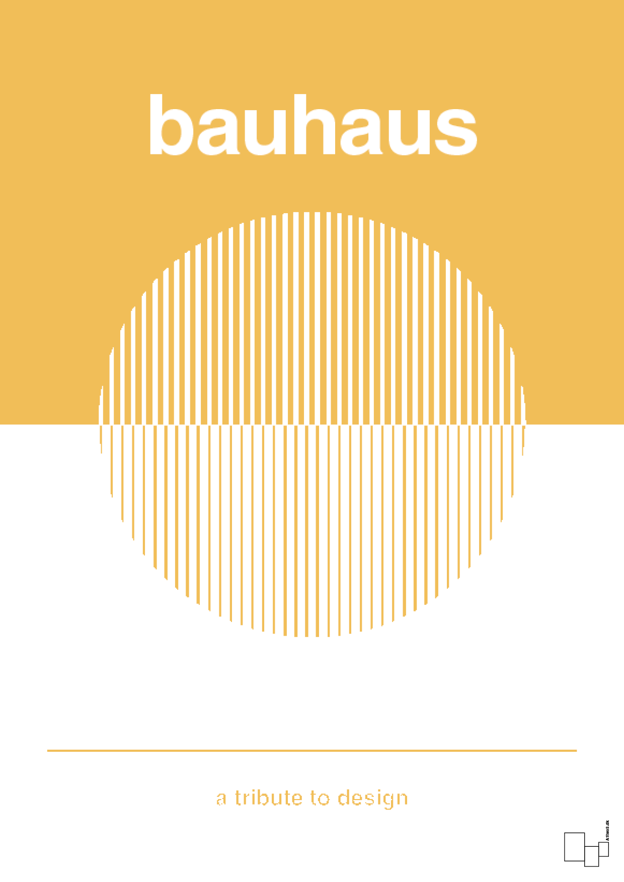 plakat: bauhaus #1 - honeycomb-bauhaus-A1two3