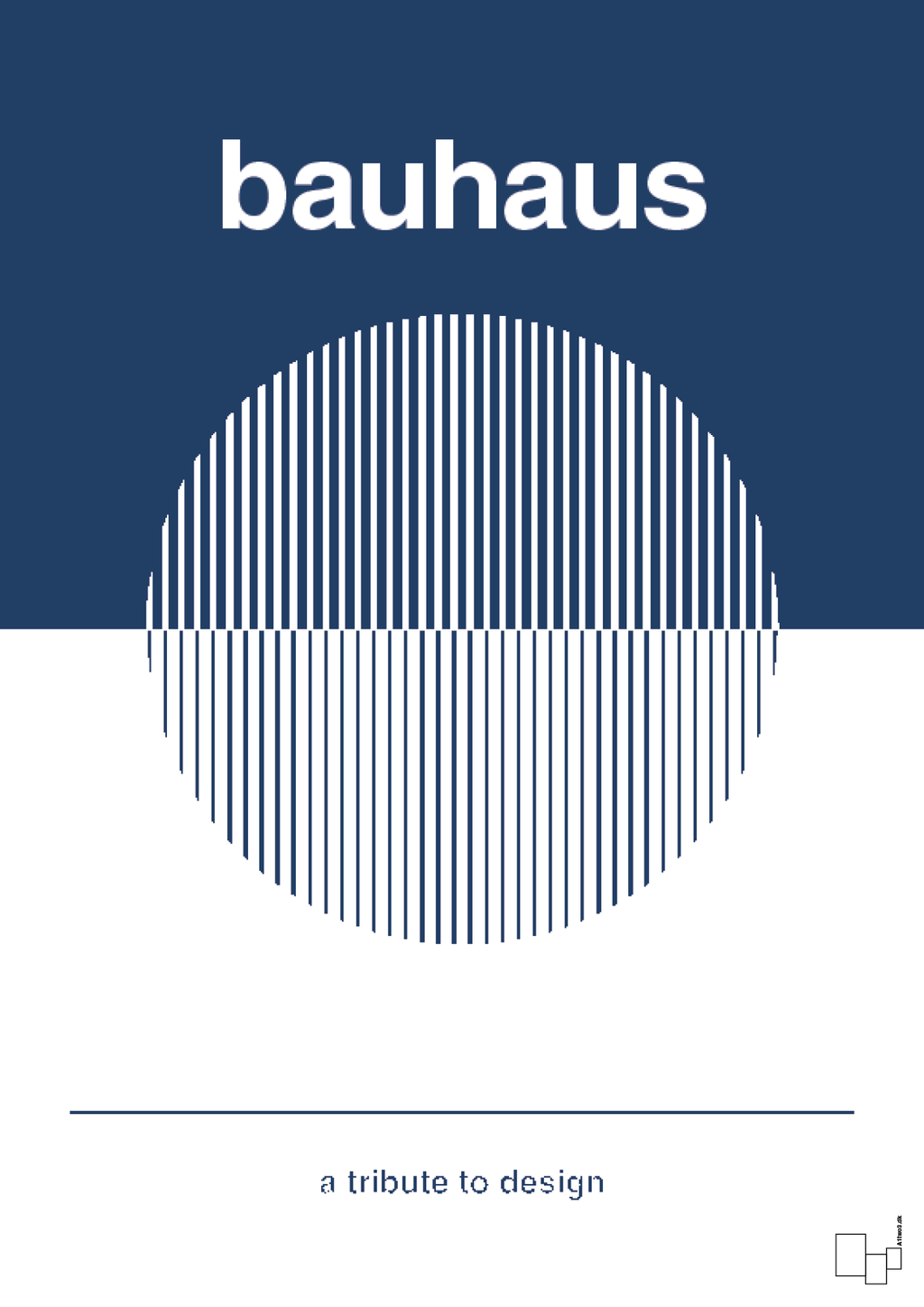 plakat: bauhaus #1 - lapis blue-bauhaus-A1two3
