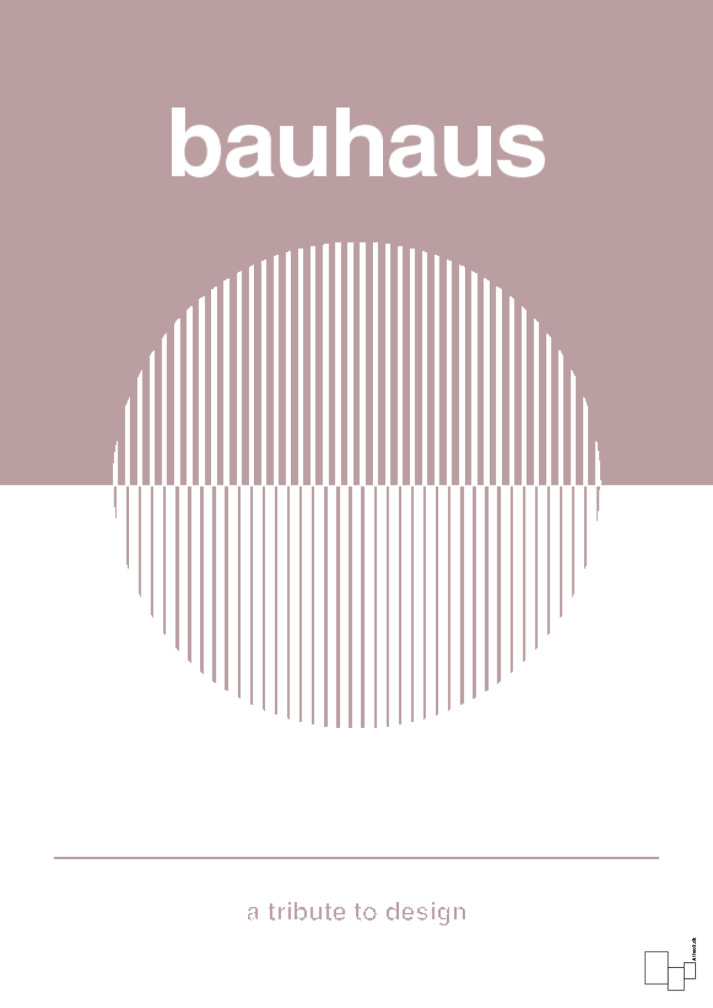 plakat: bauhaus #1 - light rose-bauhaus-A1two3
