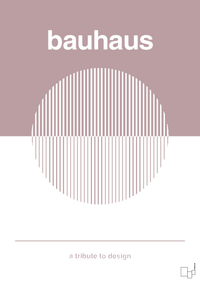 plakat: bauhaus #1 - light rose-bauhaus-A1two3