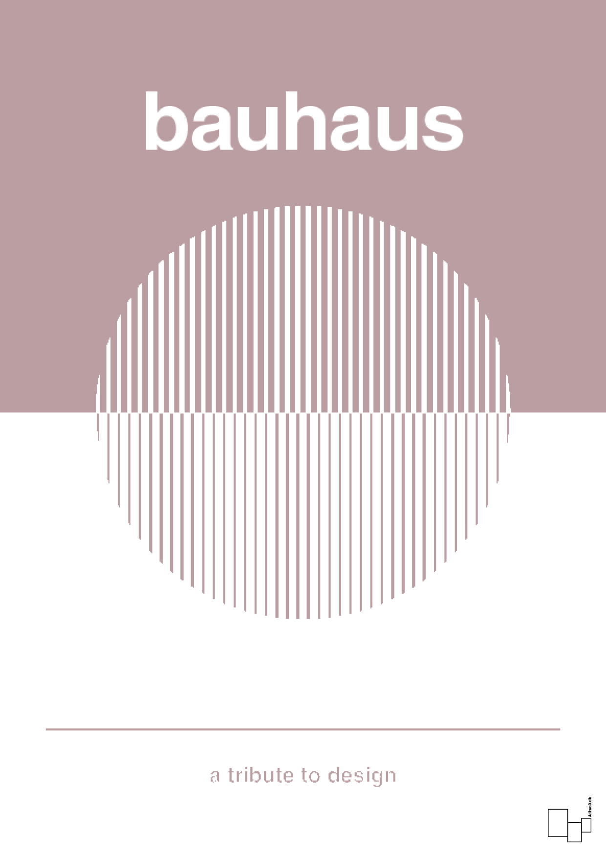 plakat: bauhaus #1 - light rose-bauhaus-A1two3