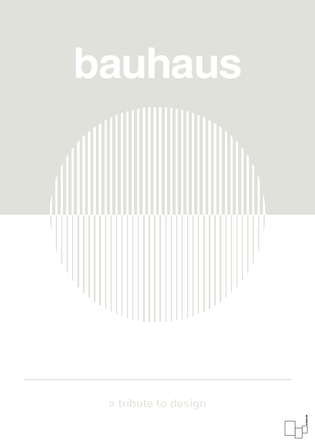 plakat: bauhaus #1 - painters white-bauhaus-A1two3