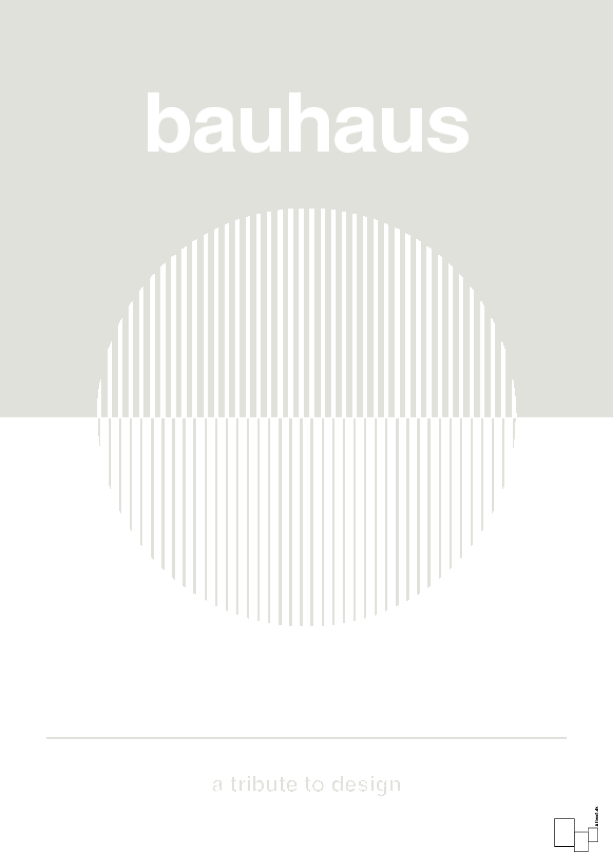 plakat: bauhaus #1 - painters white-bauhaus-A1two3