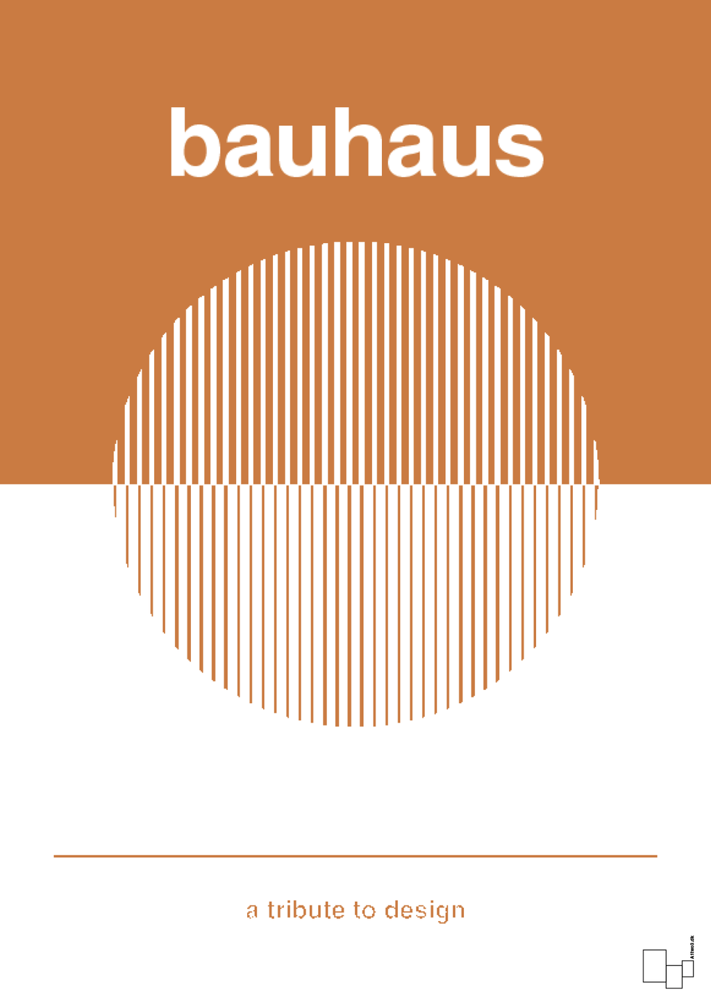 plakat: bauhaus #1 - rumba orange-bauhaus-A1two3