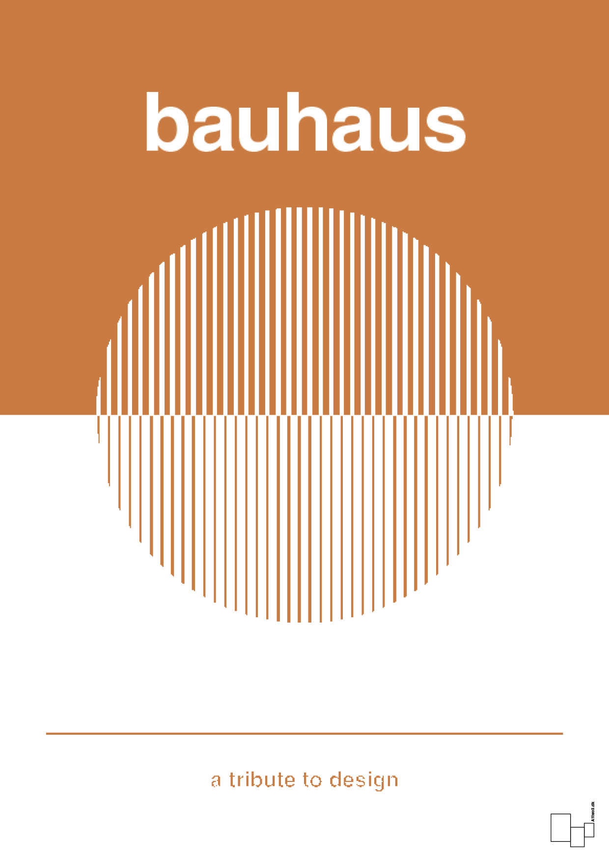 plakat: bauhaus #1 - rumba orange-bauhaus-A1two3
