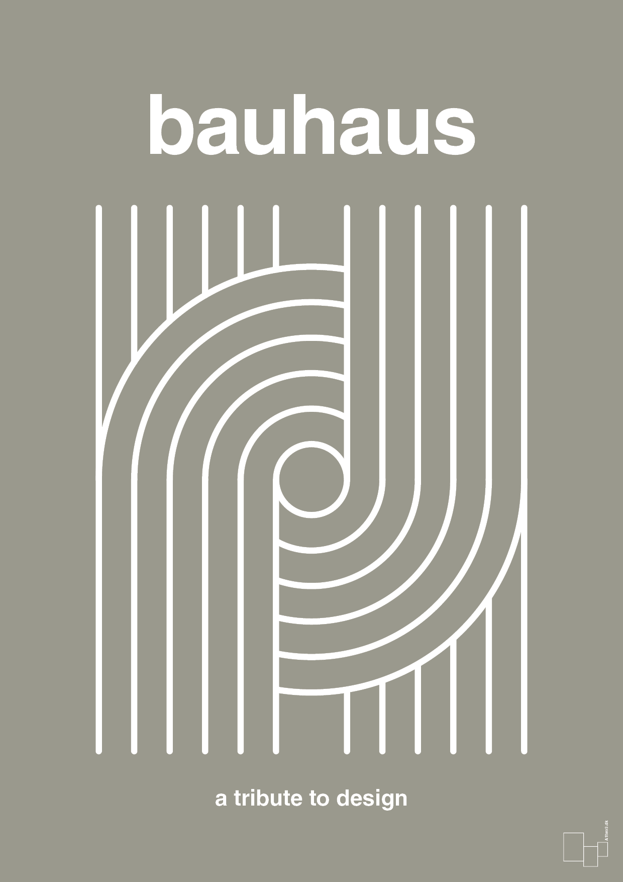 plakat: bauhaus #2 - battleship gray-bauhaus-A1two3