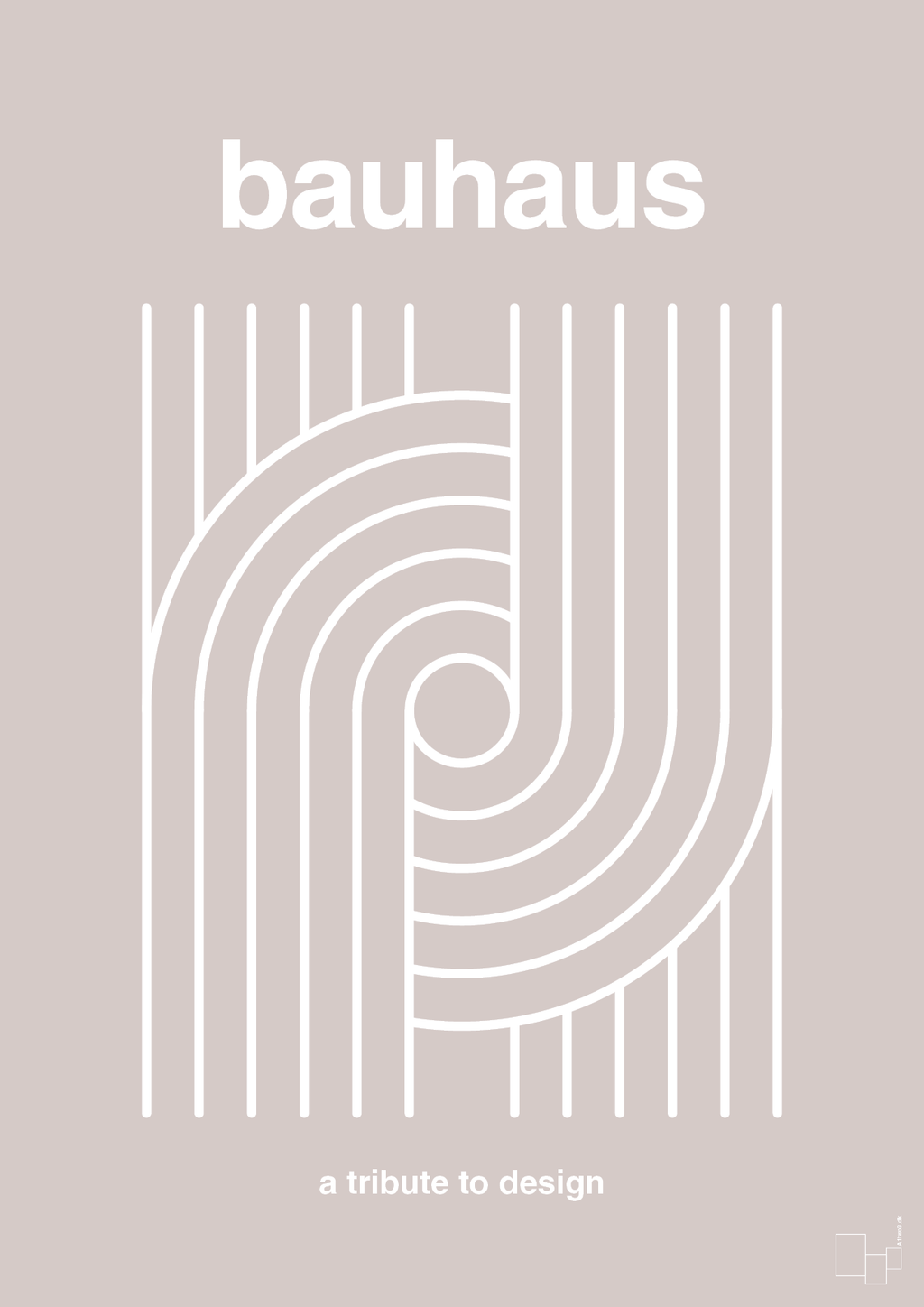 plakat: bauhaus #2 - broken beige-bauhaus-A1two3