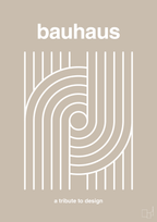 plakat: bauhaus #2 - creamy mushroom-bauhaus-A1two3