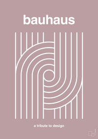 plakat: bauhaus #2 - light rose-bauhaus-A1two3