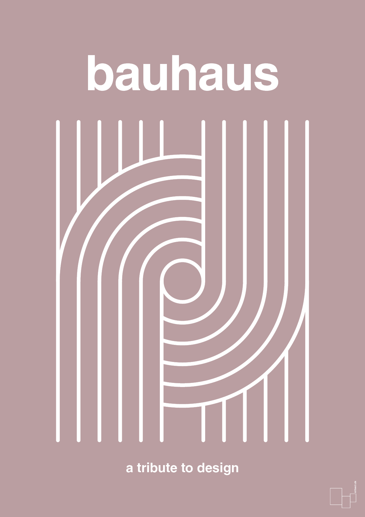 plakat: bauhaus #2 - light rose-bauhaus-A1two3